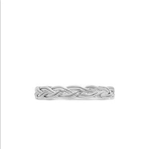 🆕 sterling forever Sterling Silver Braided Twist Band size 8
